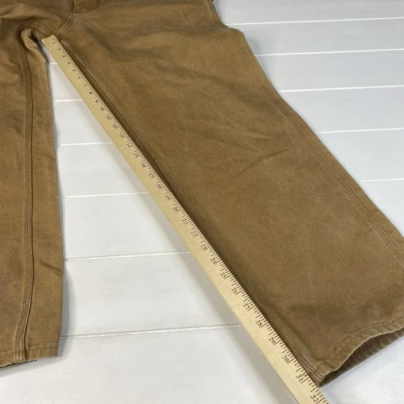 Vintage Carhartt B11 BRN Carpenter Pants‎ Mens SZ 36x32 Canvas Union Made In USA - Picture 11 of 16
